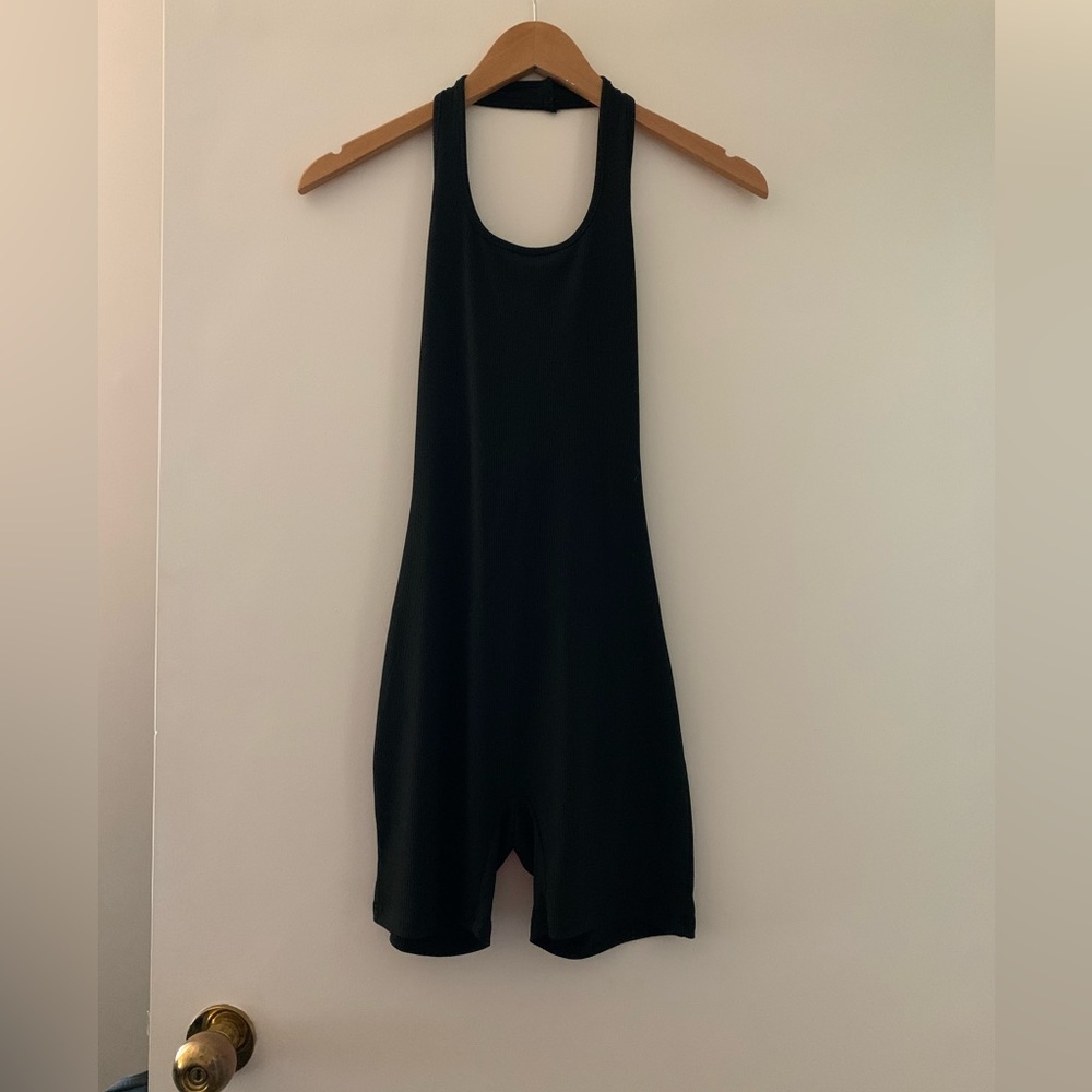 Black size medium halter one piece